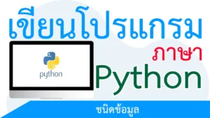 เขียนโปรแกรมภาษา Python ตอนที่ 11 ชนิดข้อมูล