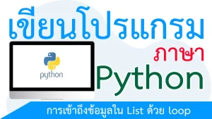 การเข้าถึงข้อมูลใน List ด้วย loop