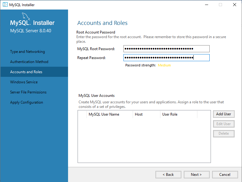 Accounts and Roles