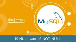 MySQL การใช้โอเปอเรเตอร์ IS NULL และ IS NOT NULL