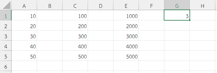 นับจำนวนช่วงอ้างอิงที่เลือก ผลลัพธ์จากการใช้งานฟังก์ชัน AREAS ใน Excel นับจำนวนช่วงอ้างอิงที่เลือก