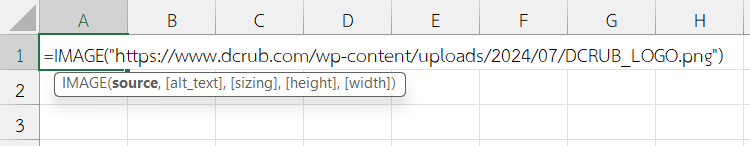 ใช้ฟังก์ชัน IMAGE ใน Excel แทรกรูปโลโก้บริษัท