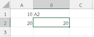 ผลลัพธ์จากการดึงค่าจากเซลล์ A2