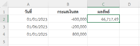 ตัวอย่างที่ 3: โครงการพัฒนาอสังหาริมทรัพย์