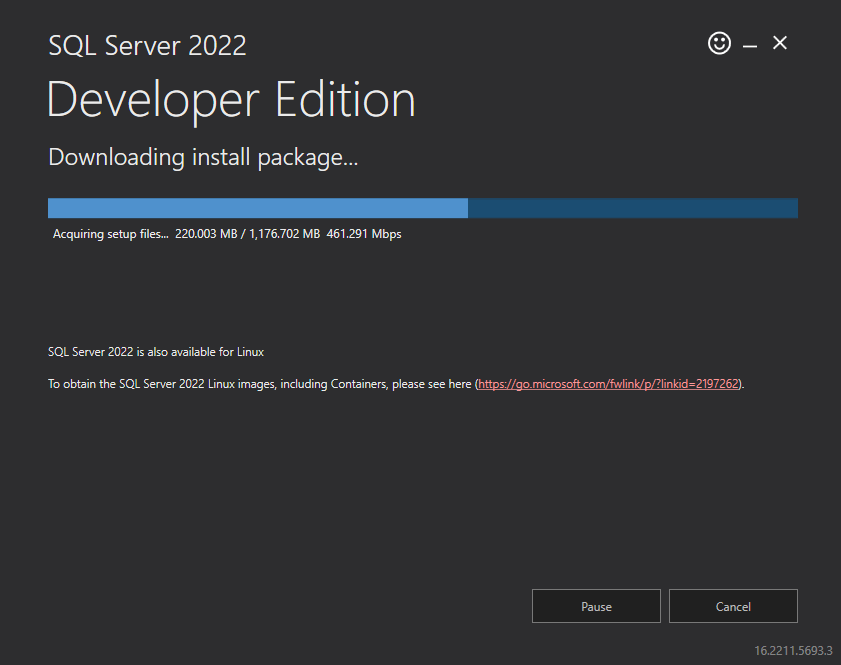 Downloading install package