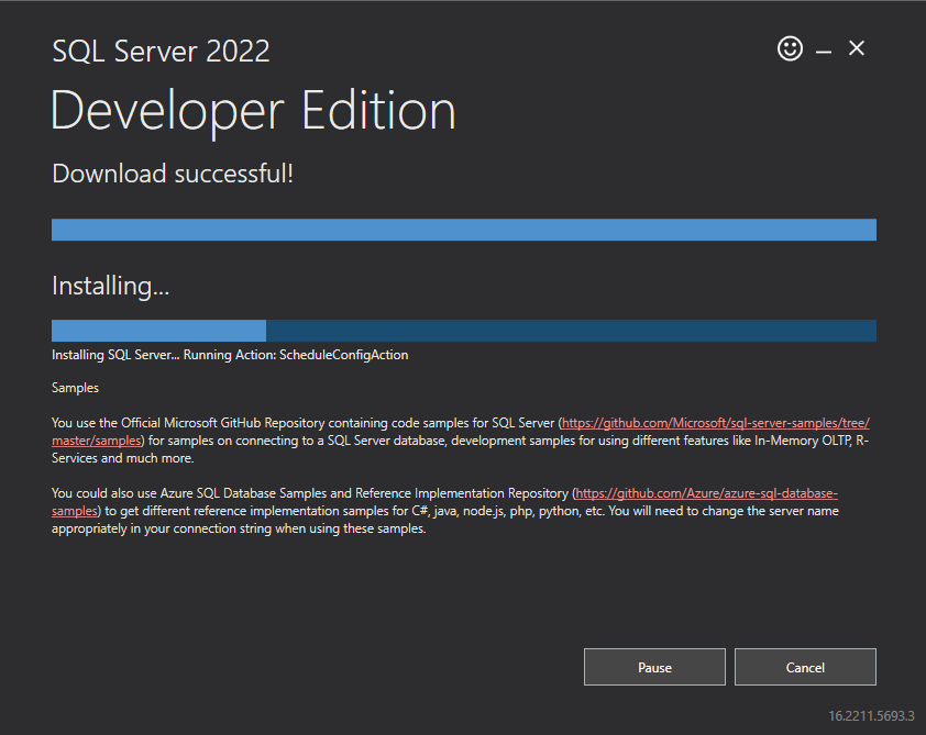 Download successful