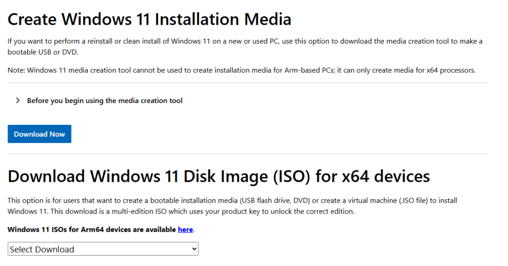 Media Creation Tool