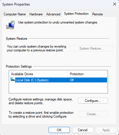 System Properties
