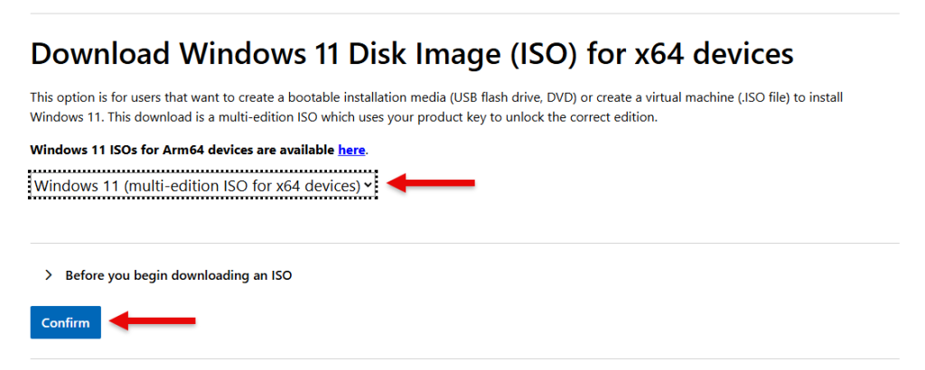 ภาพ Download Windows 11 Disk Image (ISO) for x64 devices