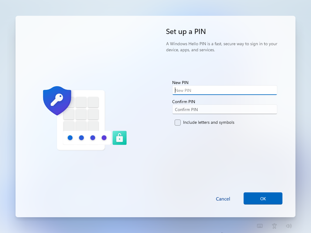 ภาพหน้าจอ Set up a pin